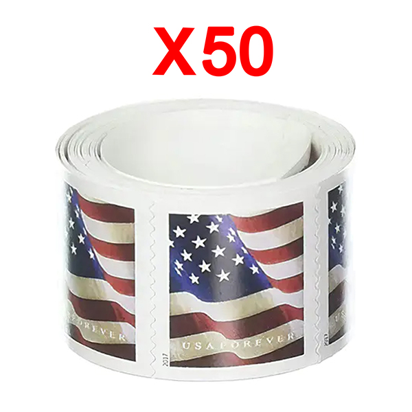 2017 U.S. Flag , 50 Rolls (5000 Pcs)