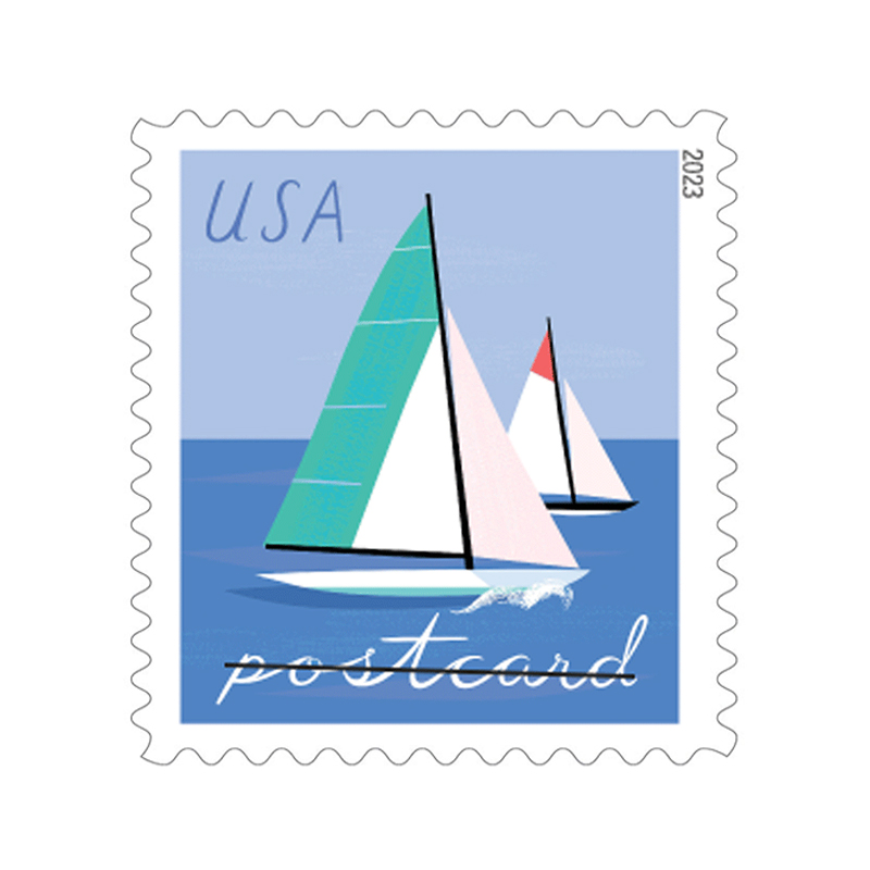 Sailboats Postcard   2023