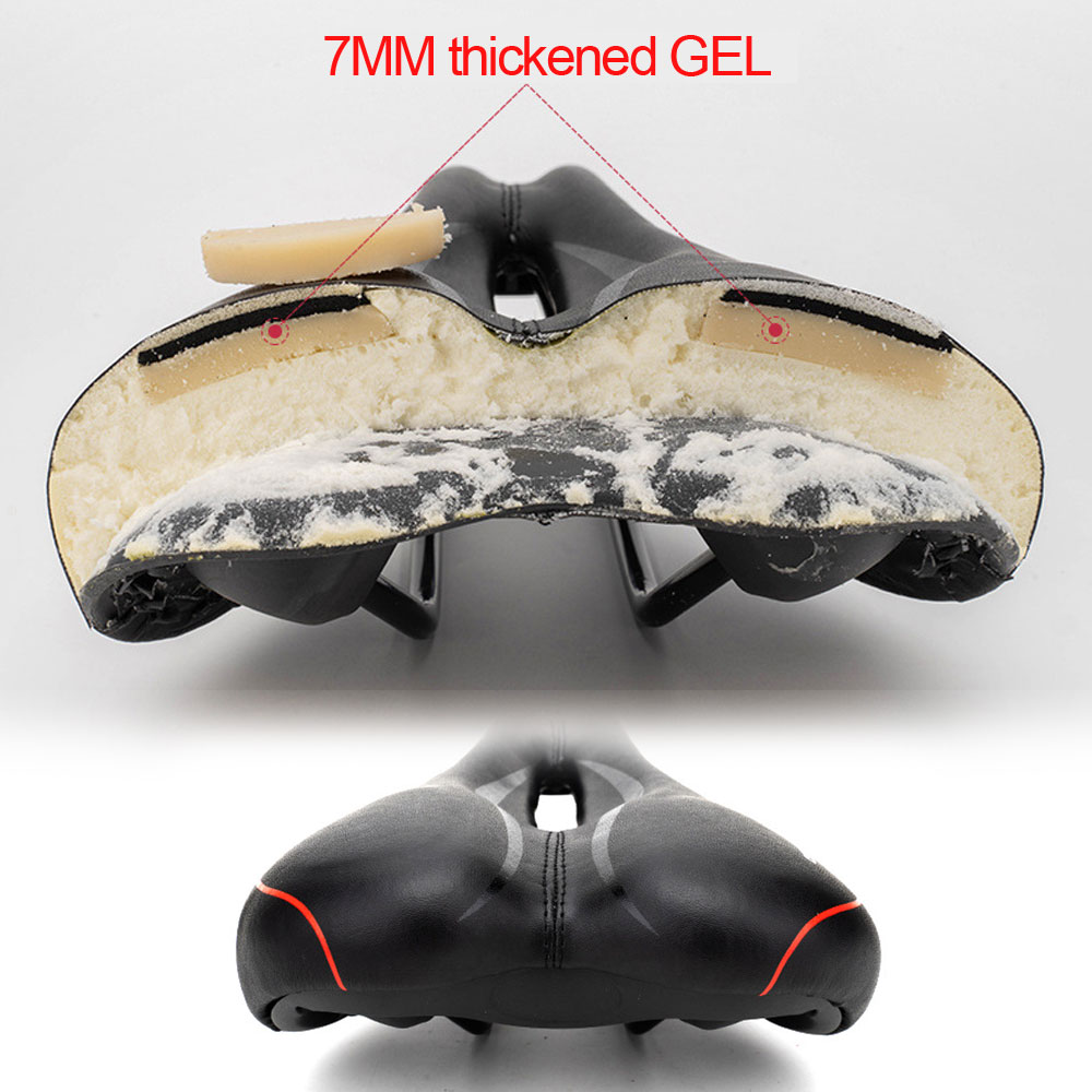 Bicycle Seat MTB Bike Saddles Steel NEW Saddle Rails Bicycle Cycling Breathable Seat Cushion Bike Racing Saddle Parts Components